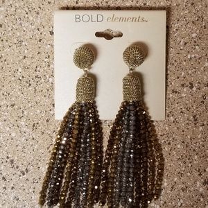 Beautiful Bronze and Silver Fashion Earrings!